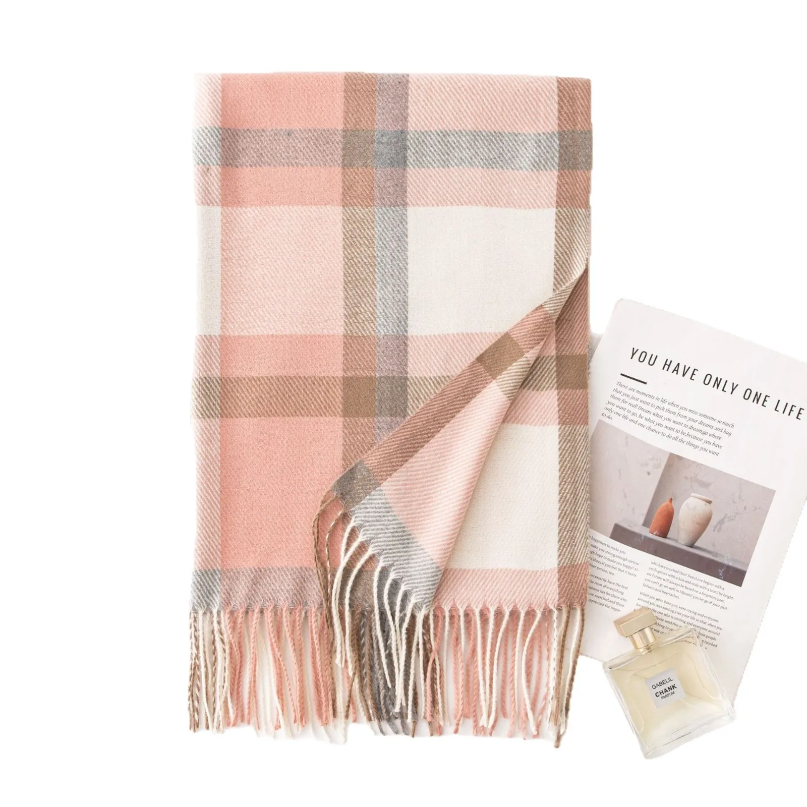 Outono inverno moda cashmere imitação cachecol das mulheres dos homens quente espessamento xale lenço cachecóis acessórios bufanda borla