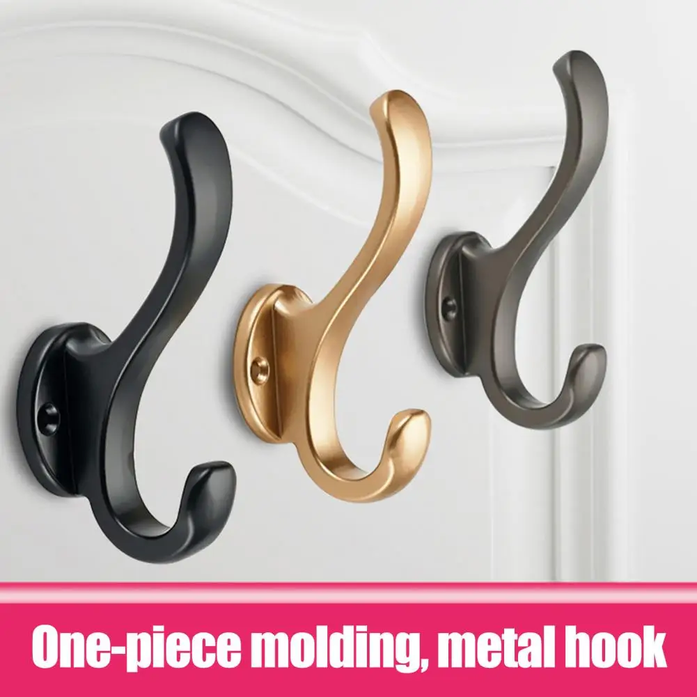 

Anti-slip 1 Set Great Sturdy Structure Storage Hook Long-lasting Wall Hook Solid Color Household Supplies