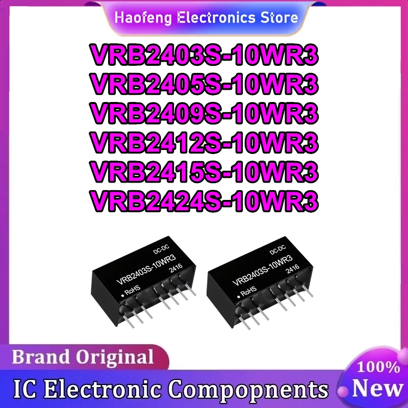VRB2403S-10WR3 VRB2405S-10WR3 VRB2409S-10WR3 VRB2412S-10WR3 VRB2415S-10WR3 VRB2424S-10WR3 isolated power module New