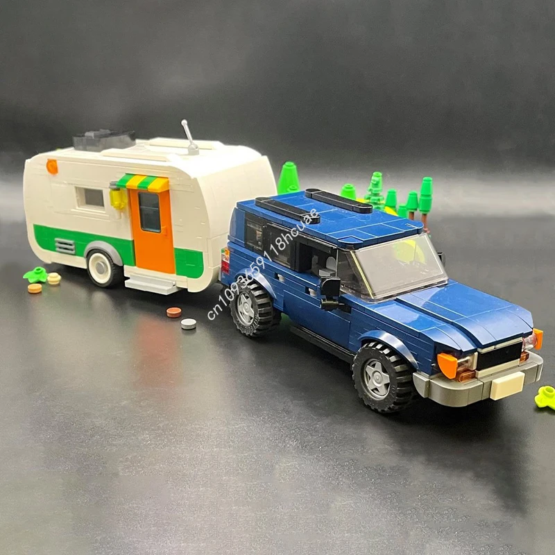 ตัวต่อ MOC 730 ชิ้น รถแลนด์ครุยเซอร์ ซิตี้แชมเปี้ยนส์ รุ่นปี 1990 ของเล่นสร้างสรรค์สำหรับเด็ก ชุดตัวต่อ DIY ของขวัญคริสต์มาส