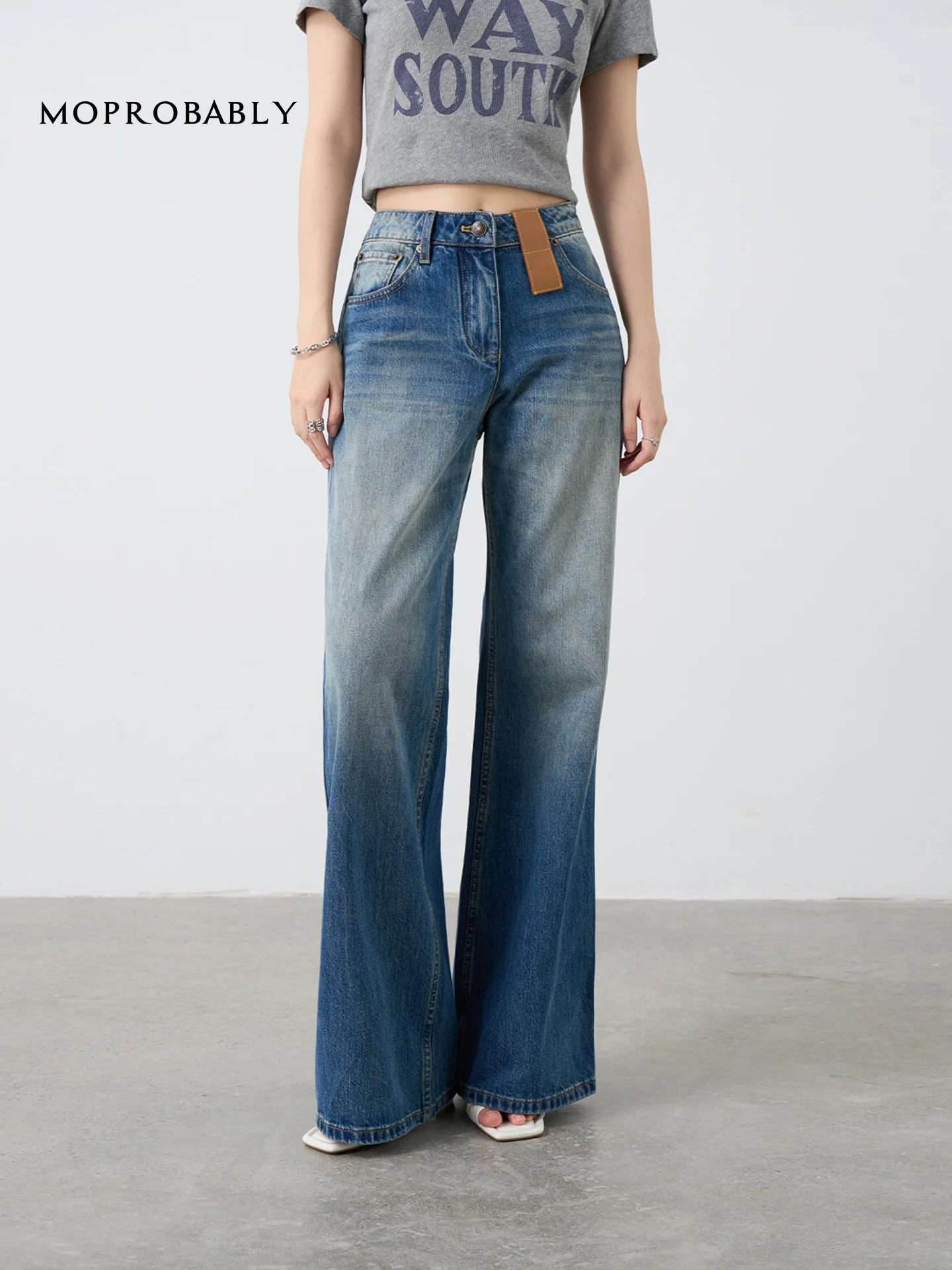 

Джинсы с низкой посадкой, синие, 100% хлопок, повседневные, прямые, винтажные, с эффектом стройности, для ежедневной носки, для взрослых, классический крой