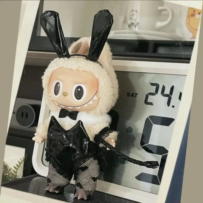 

V1 V3 Doll Cute Rabbit Girl Dress Black Silk Fun Doll Clothes Decoration Accessories Gift