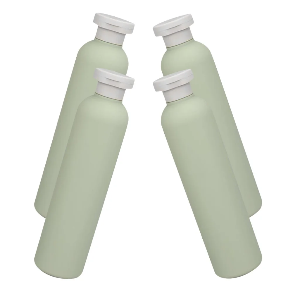 

4Pcs Avocado Shampoo Conditioner Bottles Leakproof Travel Refillable Toiletries Dispenser Portable Shower Gel Shampoo Dispenser
