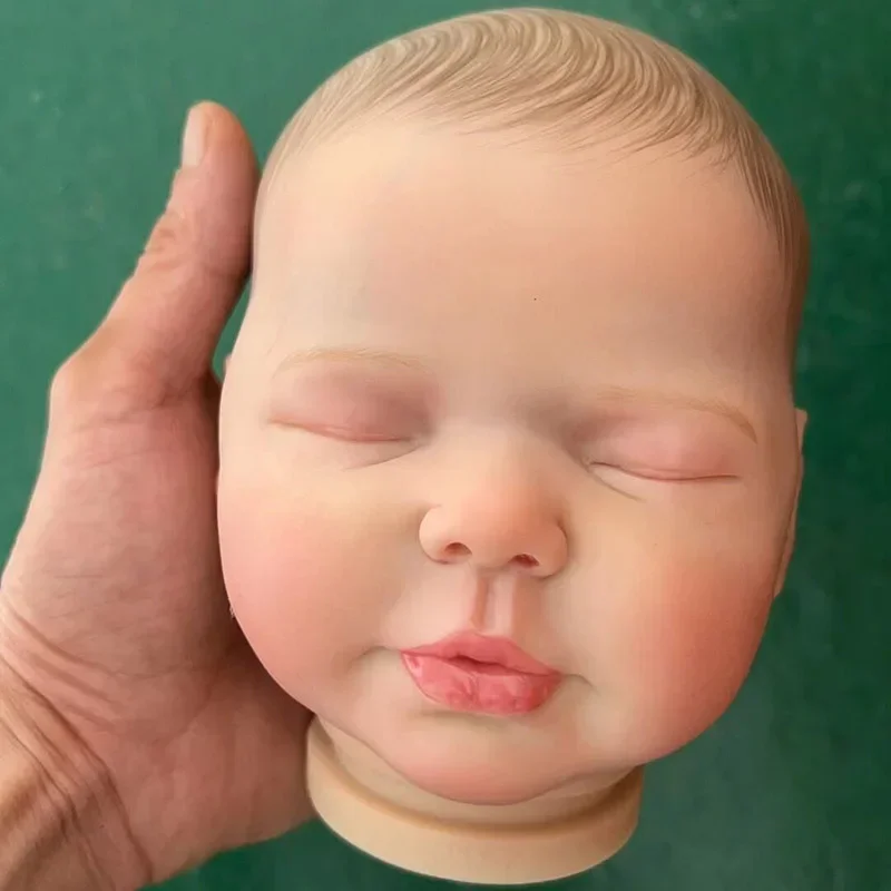 20inch Already Painted Doll Kit Finished Reborn Baby Doll Size Lifelike Soft Touch Flexible finished Doll Parts with Cloth Body