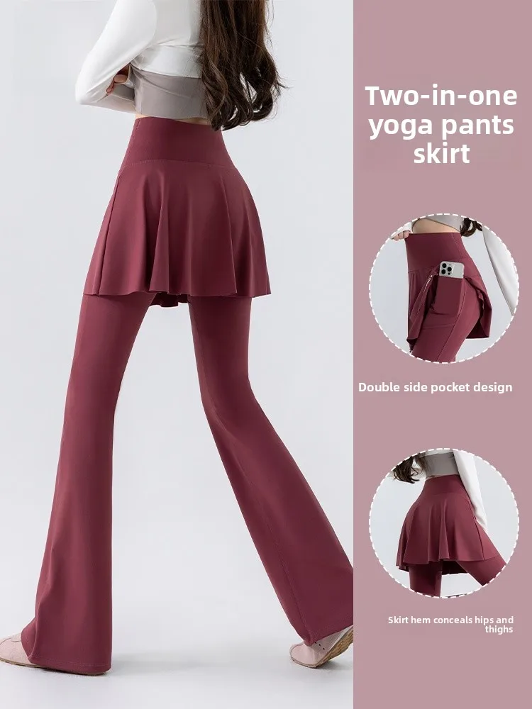 

Person Yoga Pants Women's Spring Autumn Outerwear Warm Pilates Sports Tight Skirt Pants ket Fitn Long Pants