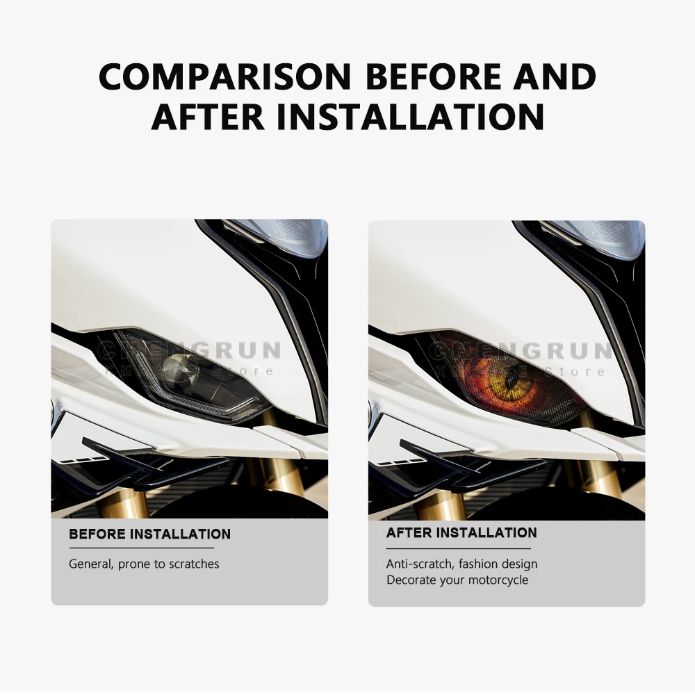 Headlight Sticker Waterproof Decals for BMW S1000RR 2023 S 1000 S1000 RR Accessories 2022 2021 2020 2019 Motorcycle Stickers - view 2