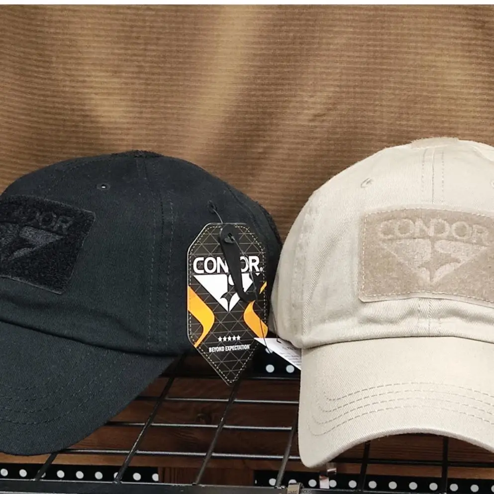 

Condor Pure Cotton Baseball Cap Outdoor Leisure Tactical Magic Tape Eagle Logo ex Spring Summer UV Protection Hat