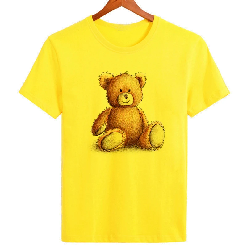 Cute Teddy Bear Tshirt Original Brand Summer tops Casual Clothing Oversized t-shirt For Men B159