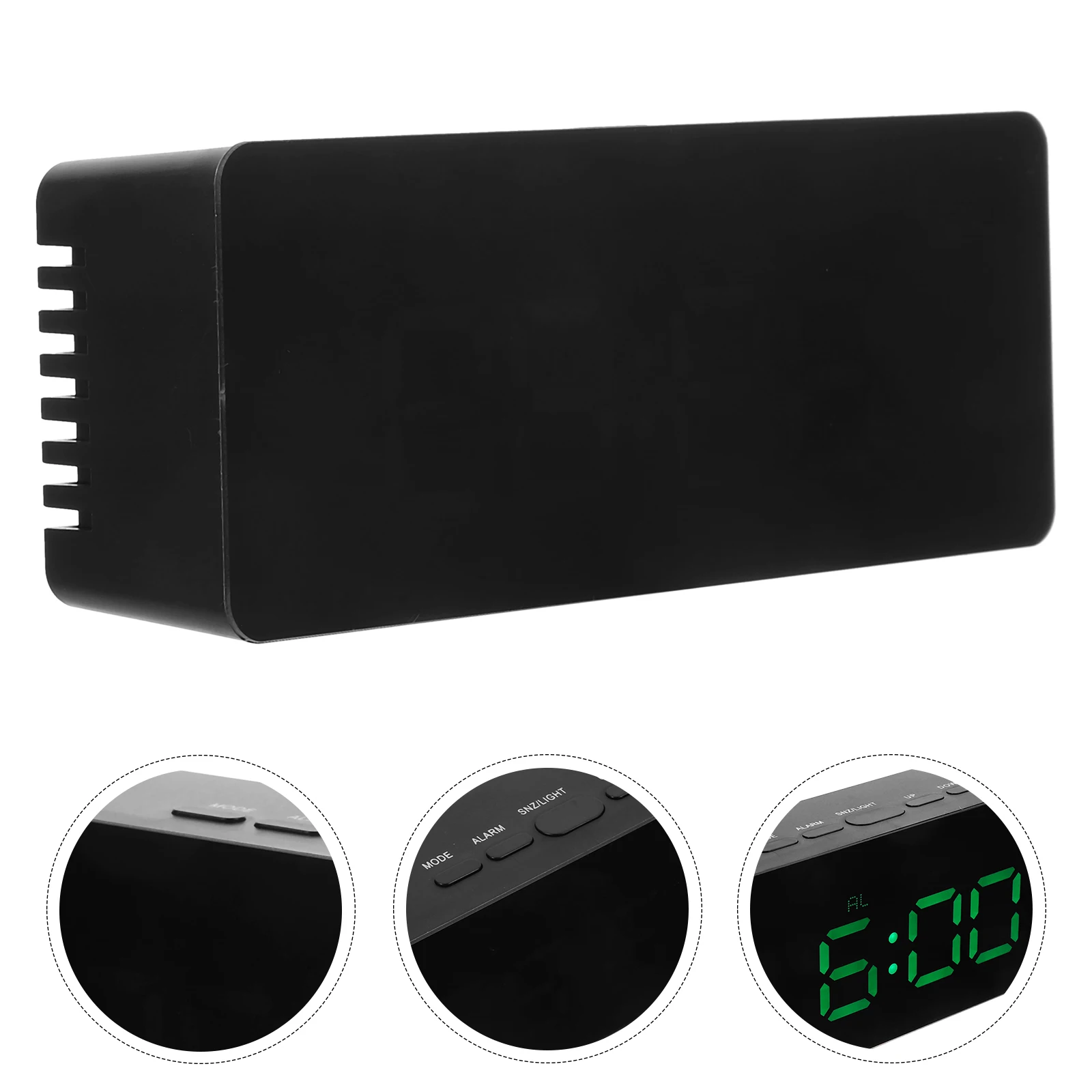 

Digital Alarm Clock Large Display Led Tabletop Electric Clock For Bedroom Compact Sturdy Easy Setup Portable Safe Abs