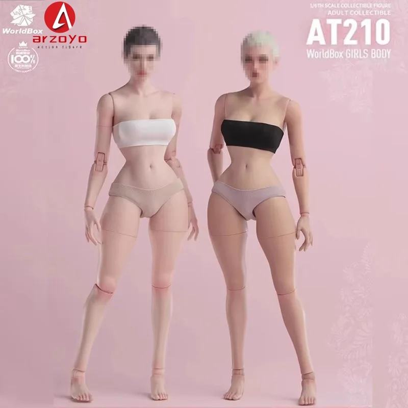 

Worldbox AT210 1/6 Female Sexy Body With Underwear With Slender Waist D Cup Bust Pale/Light Tan Soldier Action Figure Doll