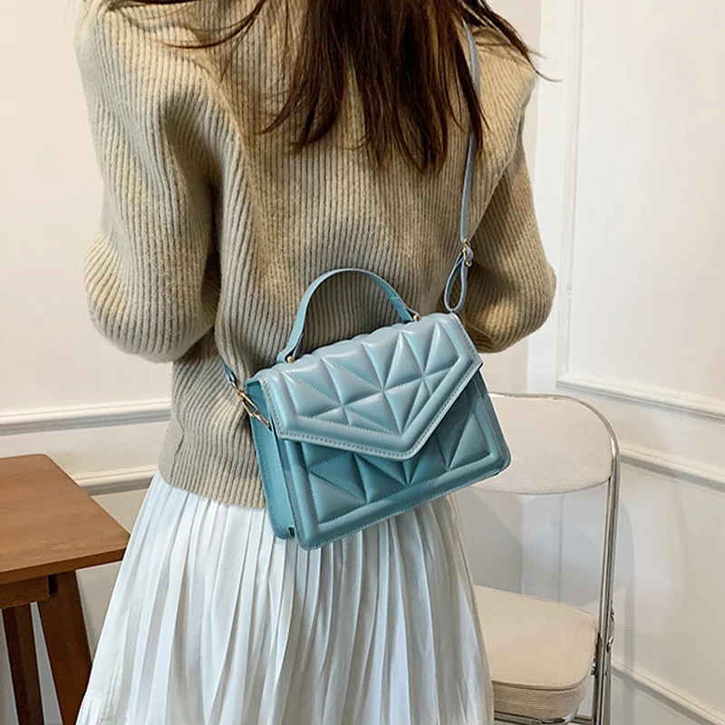 Bolso de mano con asa corta para mujer, bandolera de cuero Pu, de diseñador de lujo, tendencia 2023