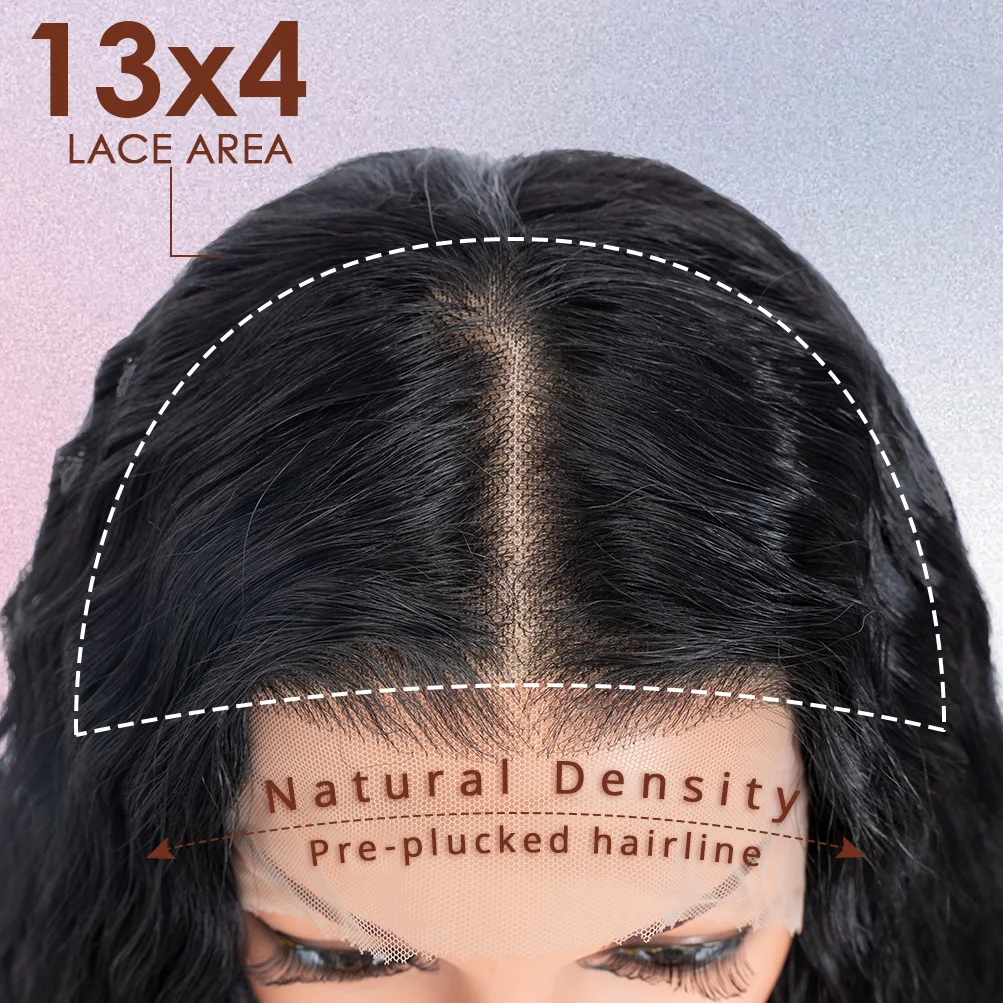 FREEDOM Synthetische Lace-Front-Perücken für Damen, 40 Zoll, extra lang, lockig, 13x4, vorgezupfte Haaransätze, mit freiem Scheitel, Lace-Front-Perücke für den täglichen Gebrauch. – Detail 9