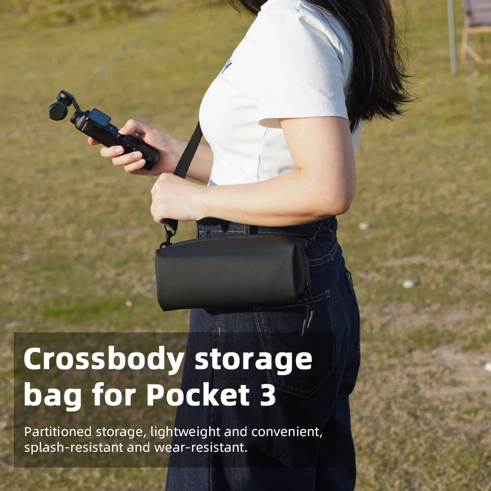 Bolsa de almacenamiento Universal para DJI OSMO Pocket 3, Estuche de transporte, correa cruzada para el hombro, accesorio para cámara, funda para bolso portátil