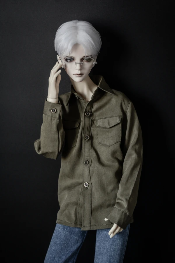 เสื้อตุ๊กตา BJD เนื้อดีเสื้อเชิ้ตลำลองทรงหลวมสำหรับ1/3 1/4 BJD SD DD MSD MDD SD13 SD17 POPO68 ID75 ssdf