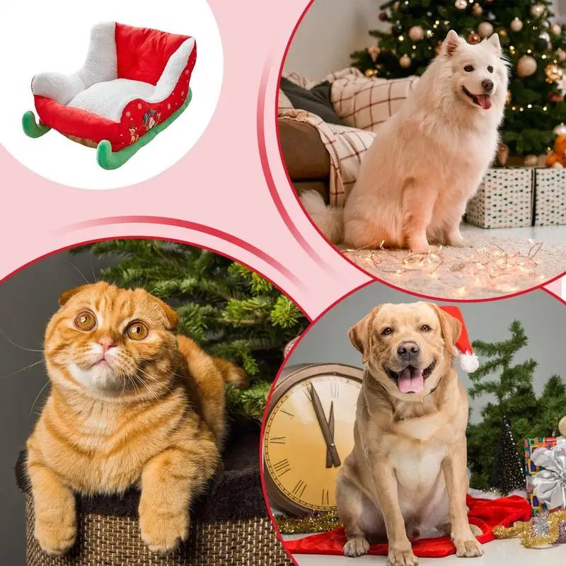 Pet Dog Bed Removable Cat Mat Sleigh Plush Kennel Washable Thickening Waterproof Big Medium Small Dog Sofa Bed Cushion