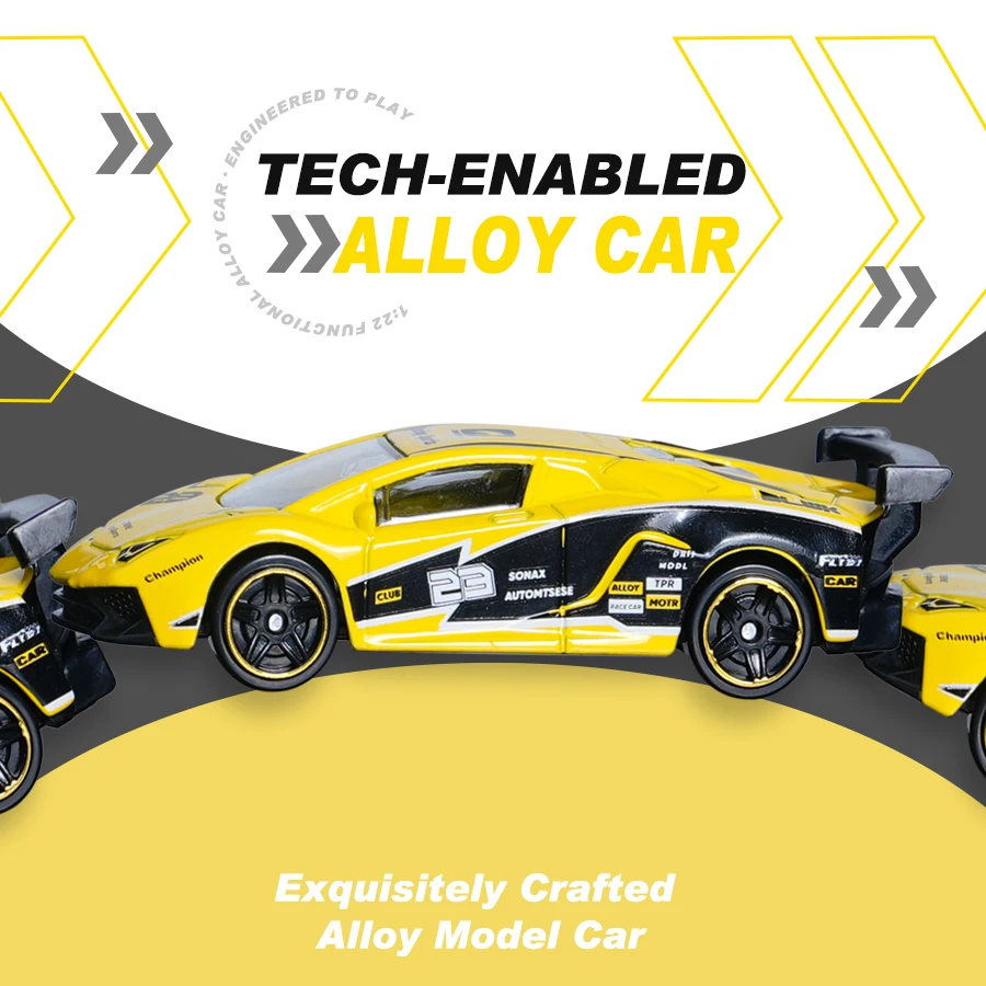 لعبة سيارة سباق صغيرة مصنوعة من خليط معدني أصفر وأسود، عملية مصبوبة رائعة، يمكن شراؤها مع صندوق عرض شفاف، استعادة مظهر السيارة الخارقة، مناسبة لعشاق السيارات للعب مع المفروشات المنزلية |   الخيار الأول لعرض ديكور سطح المكتب وهدايا أعياد الميلاد والعطلات (عيد الميلاد / الهالوين، إلخ.)