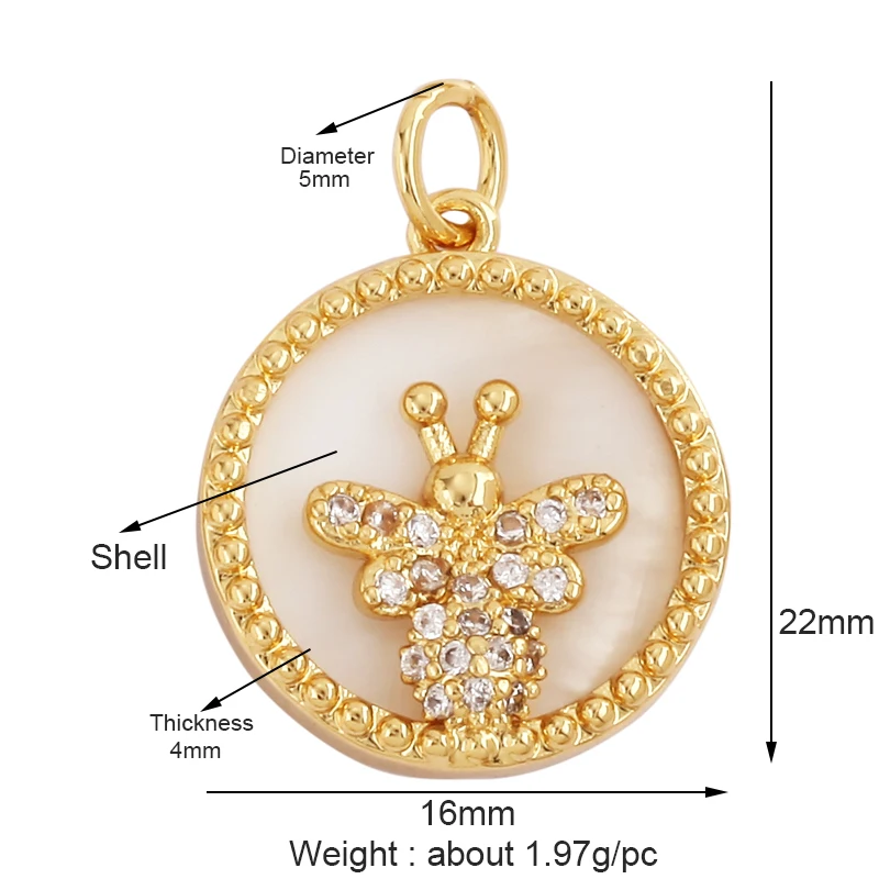 Trendy Butterfly Dragonfly Bird Scorpion  Animal Charm Pendant,Cute 18K Gold Necklace Bracelet for Handmade Jewelry Supplies M77