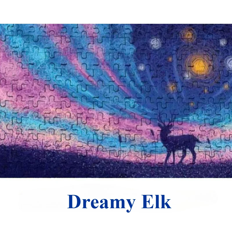 

150PCS Mini Test Tube Dreamy Elk Jigsaw Puzzles for Adults Game Family Decoration