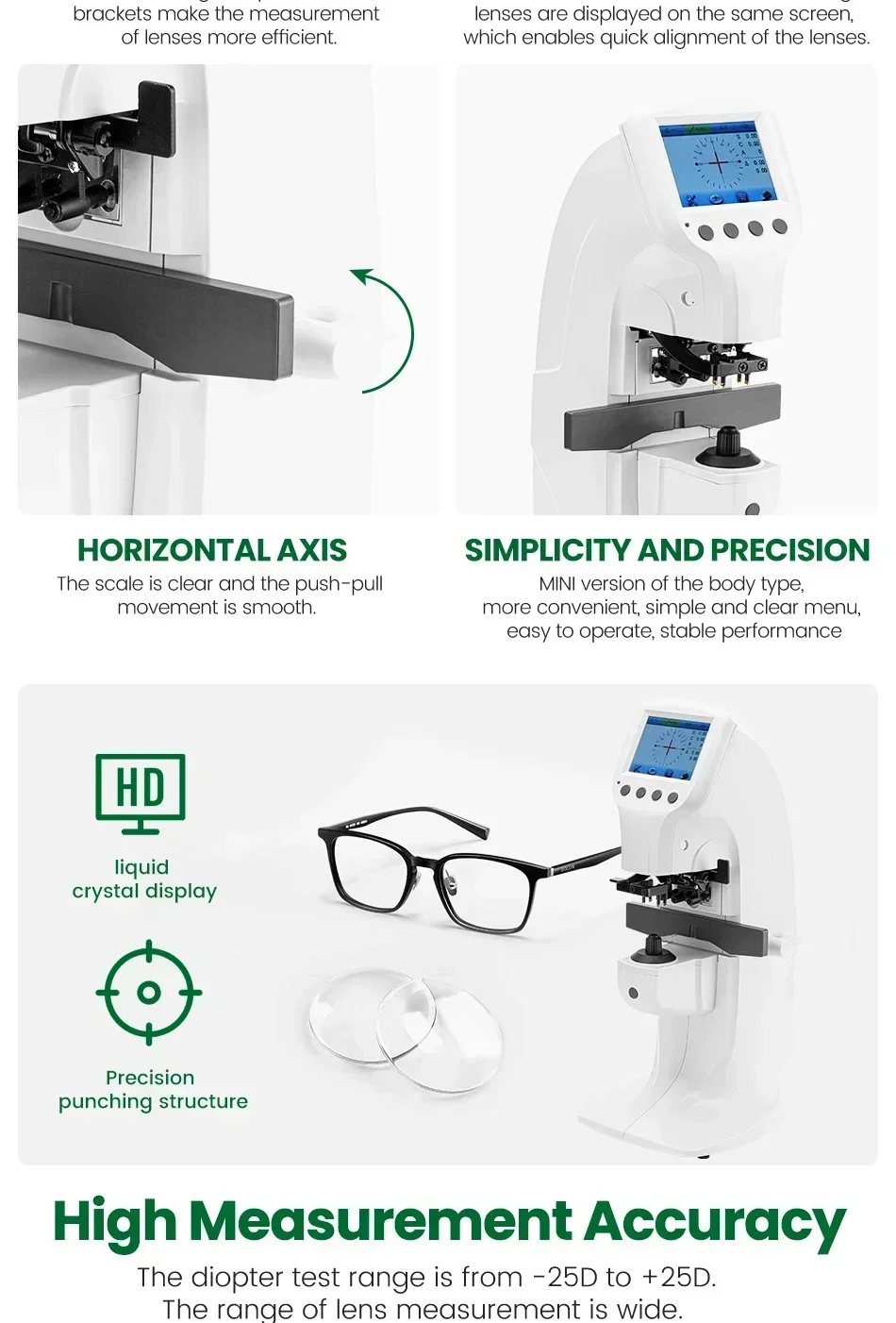 تعزيز مقياس البؤرة 3.5 "شاشة اللون الحقيقي D-900 جديد السيارات مقياس العدسة البصريات أدوات مقياس العدسة الرقمي Uv Pd الطباعة #6