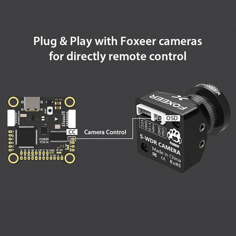 Foxeer F722 V4 MPU6000 FC 8S Dual BEC Barometer X8 Flight Controller FPV Freestyle Drone DIY Accessories