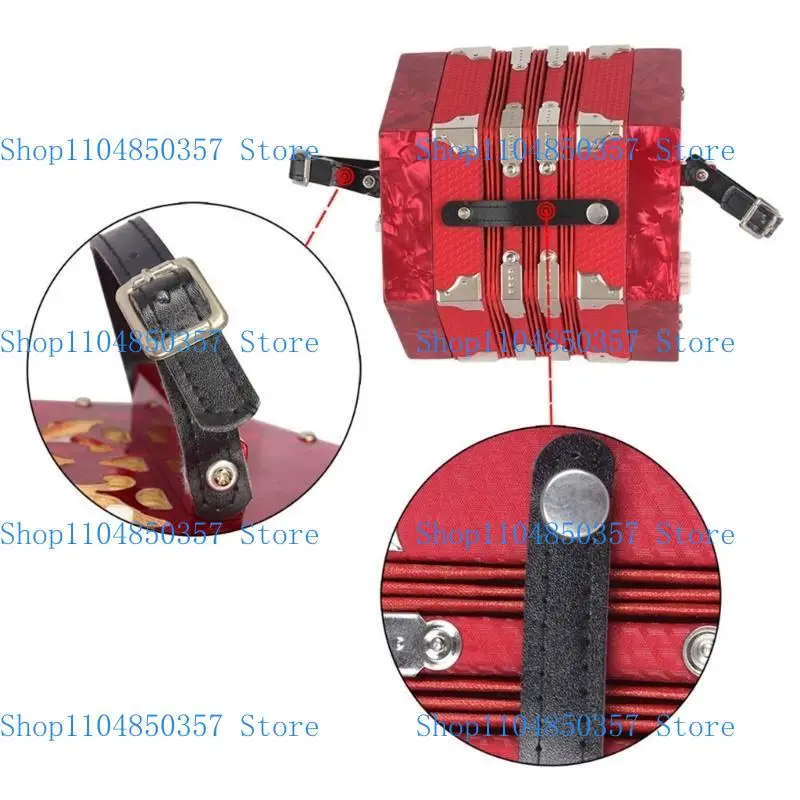 5ASD 20 Button Concertina Hexagon Concludion لوحة مفاتيح لوحة مفاتيح للبالغين الأطفال