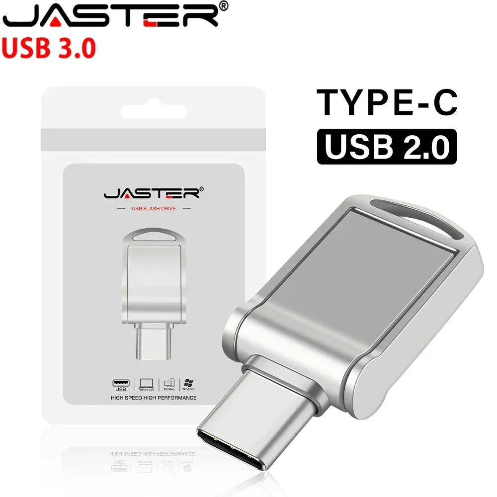 

JASTER TYPE-C 2 in 1 3.0 USB stick 128mb 4GB 8GB 16GB 32GB OTG USB flash drive High speed Pendrive 64GB 128GB Custom logo