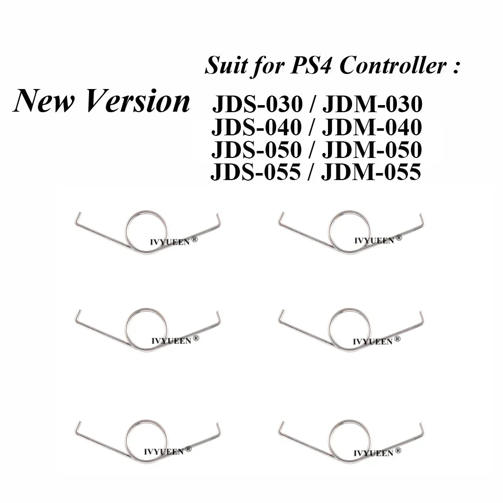 IVYUEEN 100 pcs R2 L2 Trigger Buttons Springs for Dualshock 4 5 PS5 PS4 DS4 Pro Slim Controller Spring JDM 001 010 011 030 040