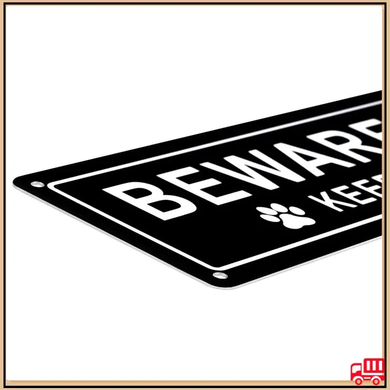 

Надежное остерегайтесь вывески для собак, алюминий, знак Keep Gate для забора или ворот, алюминиевый металлический знак, светоотражающий, устойчивый к выцветанию