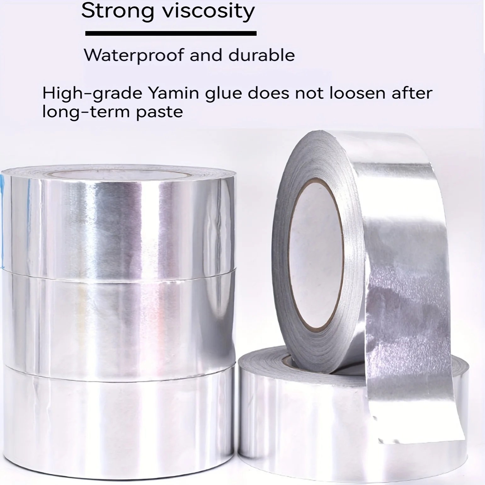 Aluminum Foil Tape - Resistant to High Temperatures and Waterproof - Kitchen Anti-Oil Stickers - Sealing the Gaps at the Edges