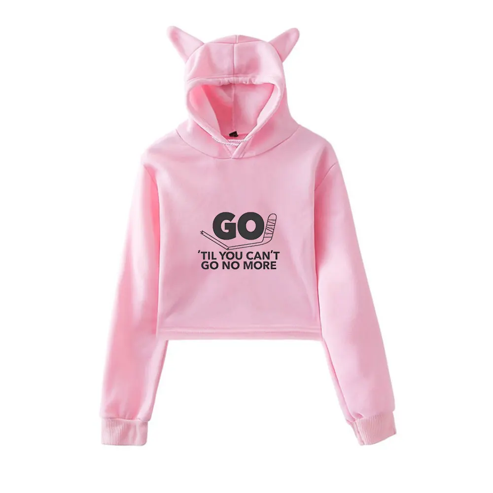 

Shoresy Shore Merch Hoodies Sweatshirt for Girls Cat Ear Crop Pullover Printed Casual Clothes