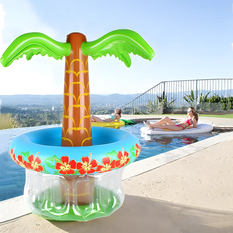 Inflatable Ice Bar Fruit Drink Ice Bucket Swimming Pool Beach Portable Pvc Food Beverage Cooler for Outdoor