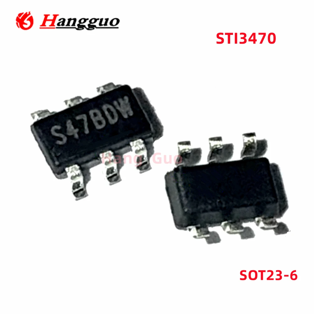 100PCS/Lot Original STI3470 S47 SOT23-6 18V/2A DC-DC voltage regulator and buck IC chip Best quality