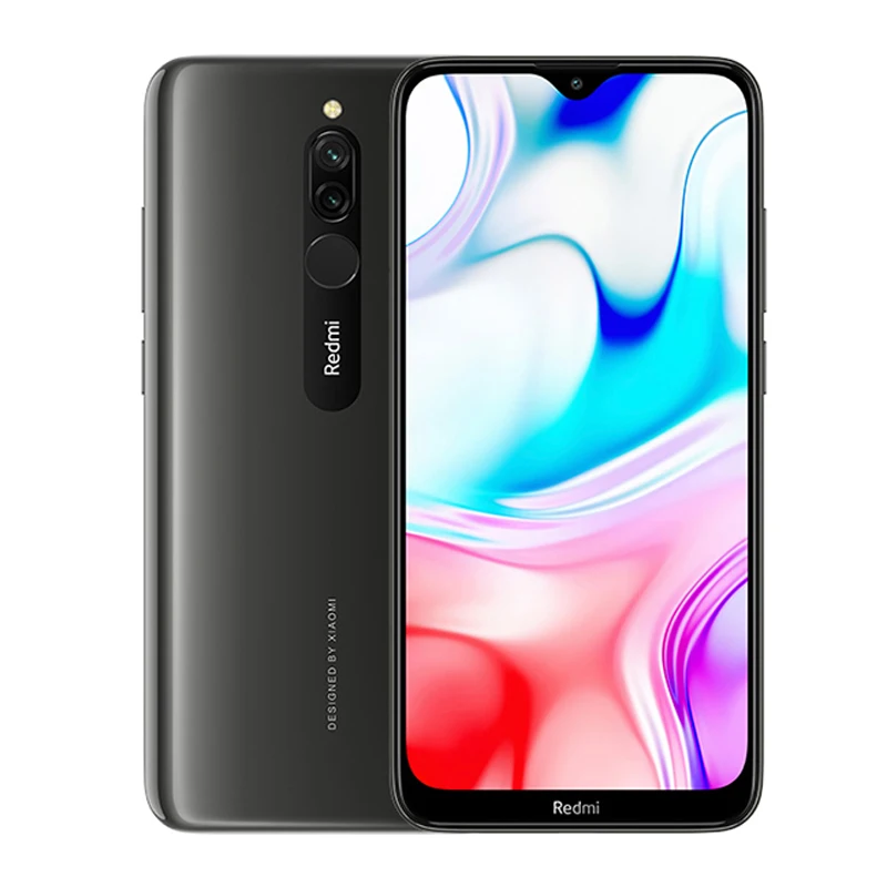 Xiaomi-Smartphone Redmi 8, Snapdragon 6.22, 8 cœurs, 12MP + 2MP + 8MP, écran 439 pouces, téléphone d'occasion, double carte épicarte, 4G, persévérance