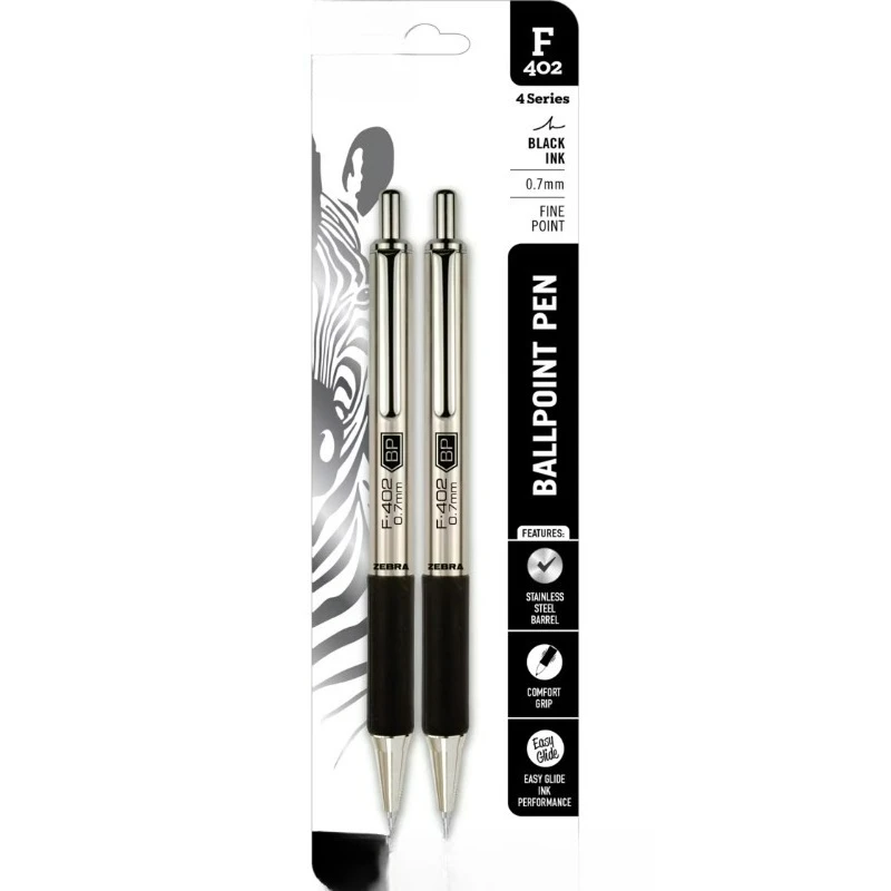 

Ручка шариковая F-402 из нержавеющей стали, выдвижная, 0,7 мм, черные чернила