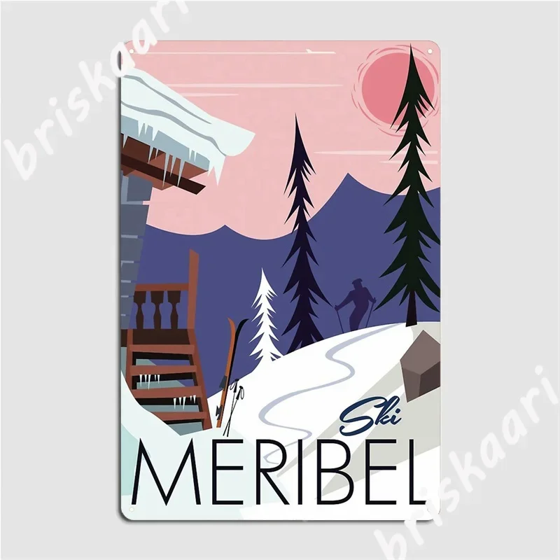 Meribel Poster Metal Signs pub Club Bar personalized Tin sign Posters