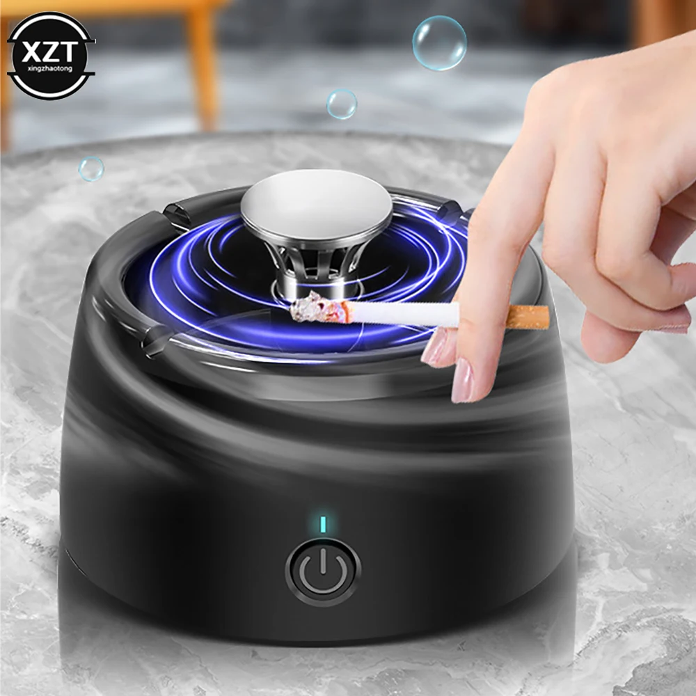 Multifunctional Ashtray Home Intelligent Small Air Purifier Second-hand Smoke Absorber Decomposer Portable Filter