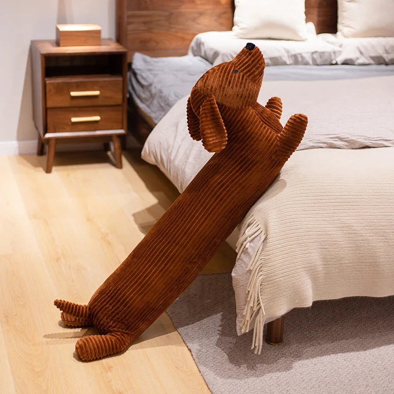 

Cushion Lovers Brown Cute British Short-legged Dachshund Dog Pillow Cushion Sofa Decoration New Year Gift Plush Doll