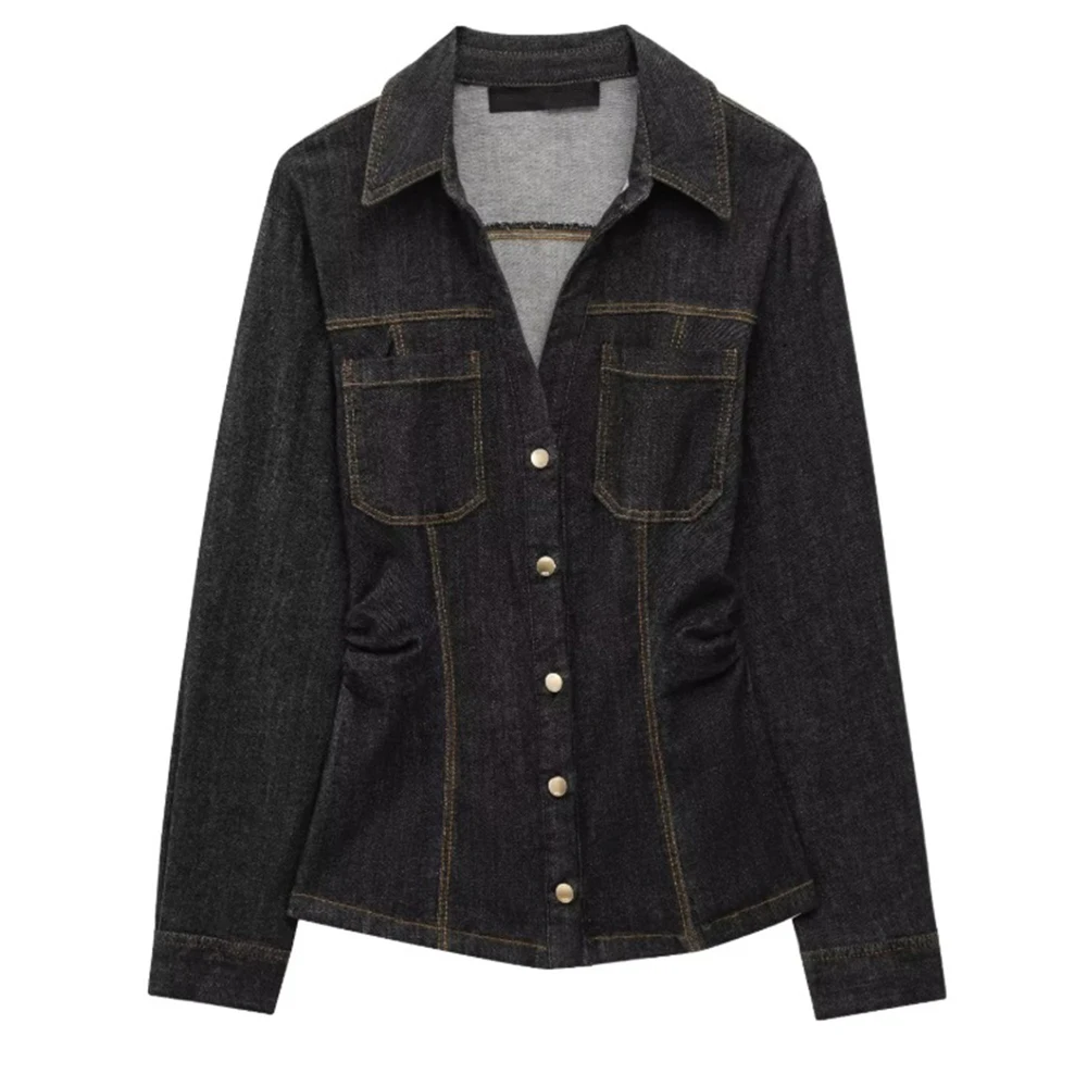 Pantalones de camisa Lel de manga larga ajustados a la moda de explosiones de AliExpress para mujeres europeas y americanas transfronterizas