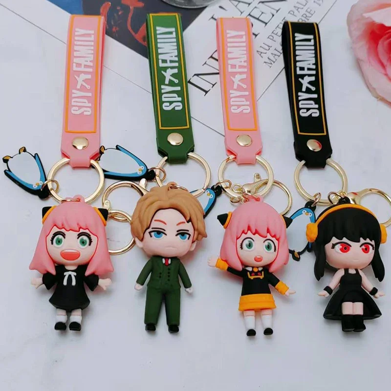 Anime Pendant Keychain Holder Key Chain Car Keyring Mobile Phone Bag Hanging