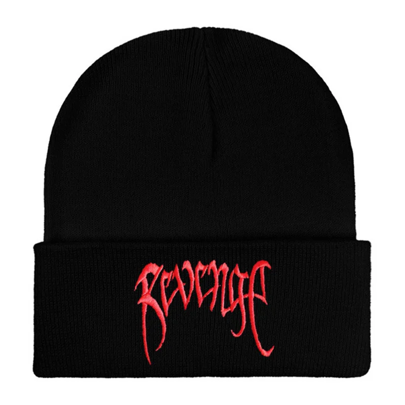 1Pcs   Autumn Winter Embroidery Knitted Hats Keep Warm Beanie Hat  for Men Women