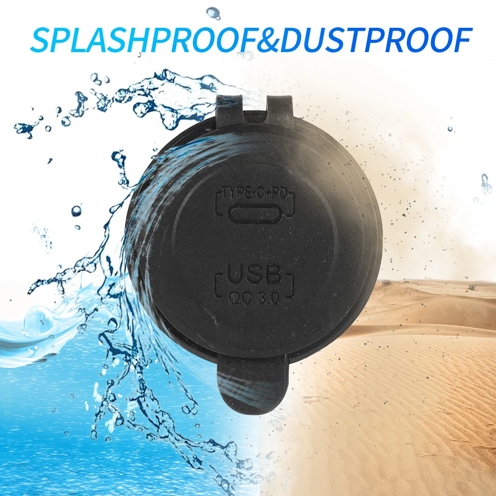 68W 4,2A 12V Dual-USB-Autoladegerät mit Wasserdichtem Panel-Netzadapter für Fahrzeuge, Boote, LKWs und Motorräder – Detail 9