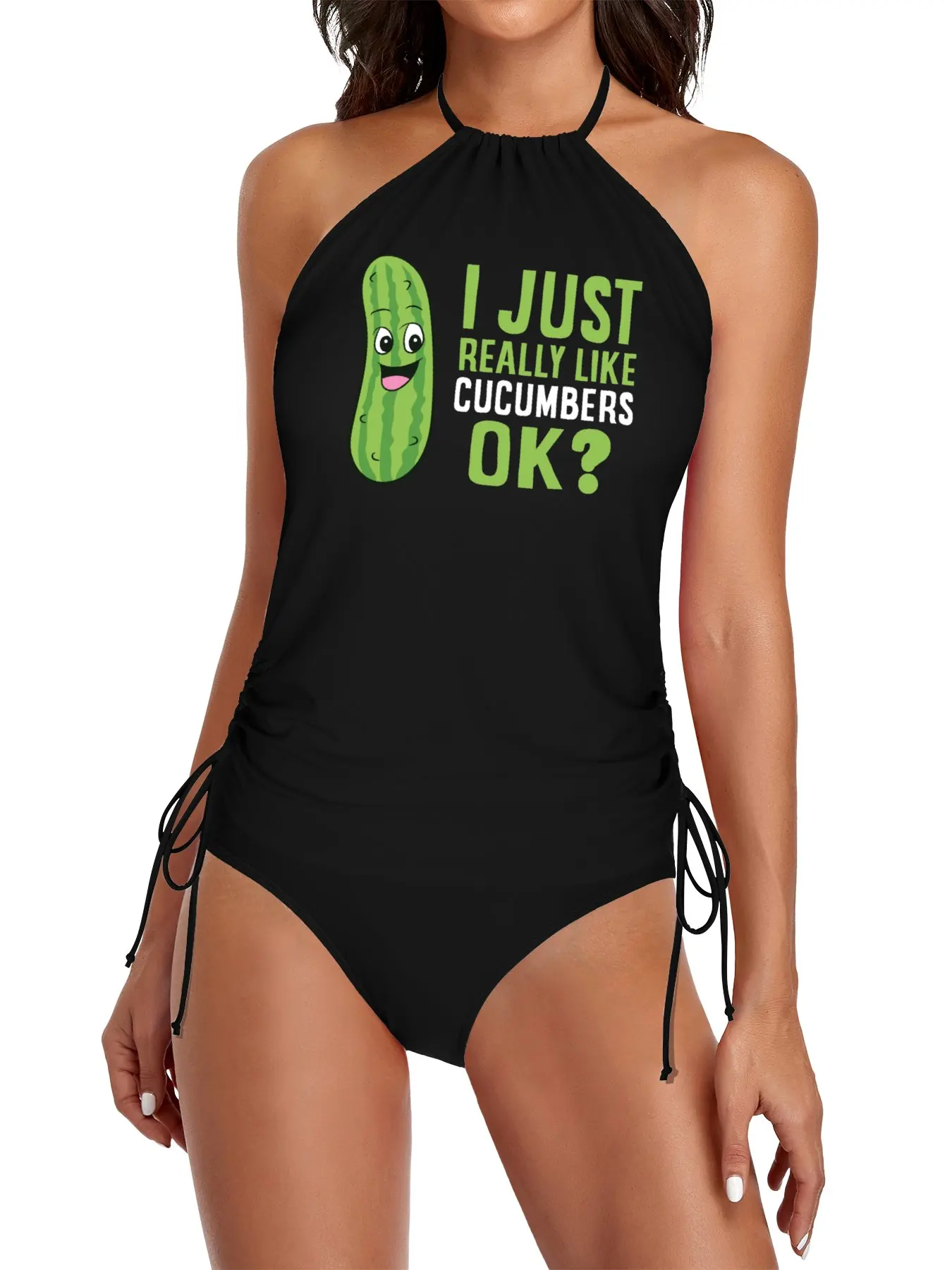 

Cucumber - i just really like cucumbers ok Split Swimsuit Set Swimwear women bikini swimwear 2025
