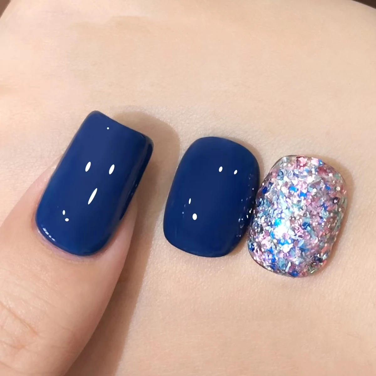 Bonbon-Pailletten – Frühlings- und Sommer-Nagelkunst, beliebte Bonbon-Pailletten-Einfarbkombination, 2-Farben-Set, bunte Pailletten gepaart