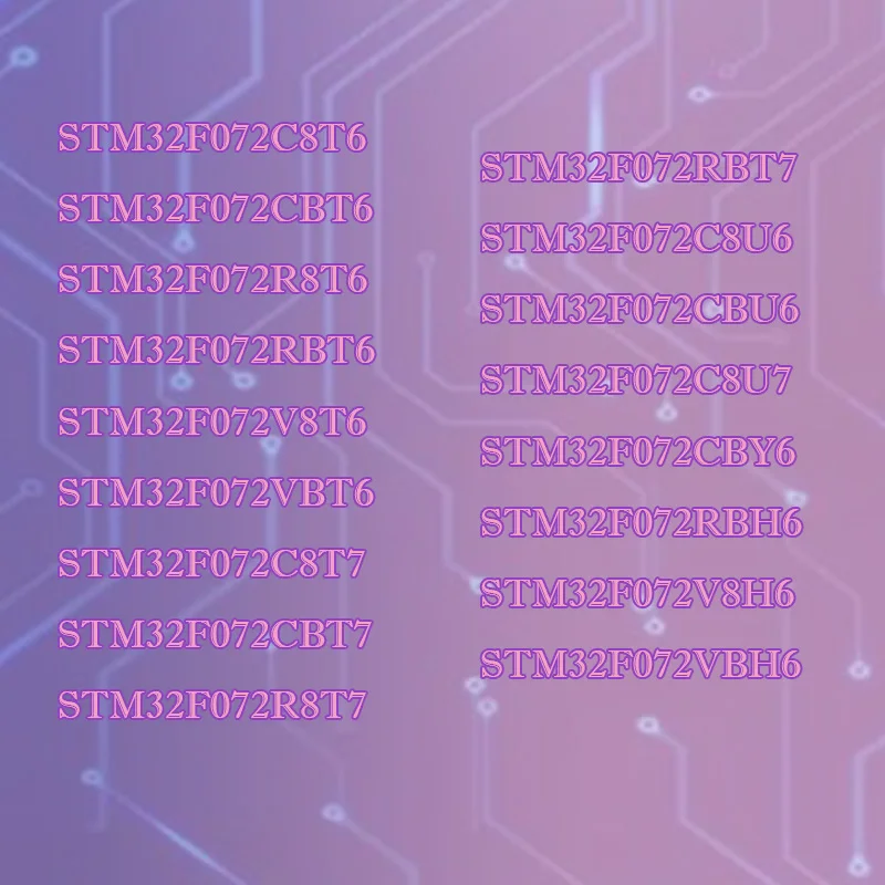 

STM32F072C8T6 CBT6 CBU6 RBT6 R8T6 VBT6 CBY6 Plastic shell