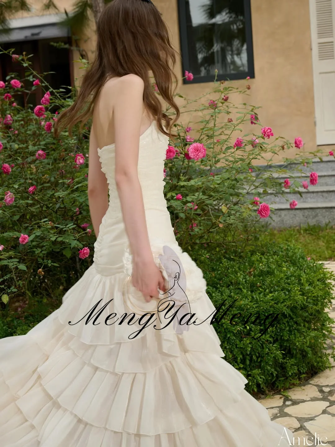 ชุดราตรีทรงเอไลน์แบบไม่มีสาย แบรนด์ ZHUISHU สำหรับงานปาร์ตี้ ผ่าข้างสูง ชุดราตรียาวสำหรับงานพรอม สามารถสั่งตัดได้ ชุดราตรีออกงานอย่างเป็นทางการ ปี 2026