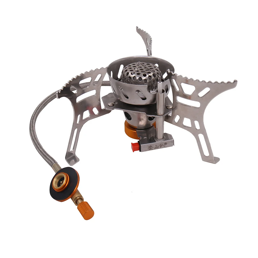 

1pc Windproof Head 45% Energy Saving Portable Camp Stove For Outdoor Cooking Mini Burner Camping Gas Stove Backpacking