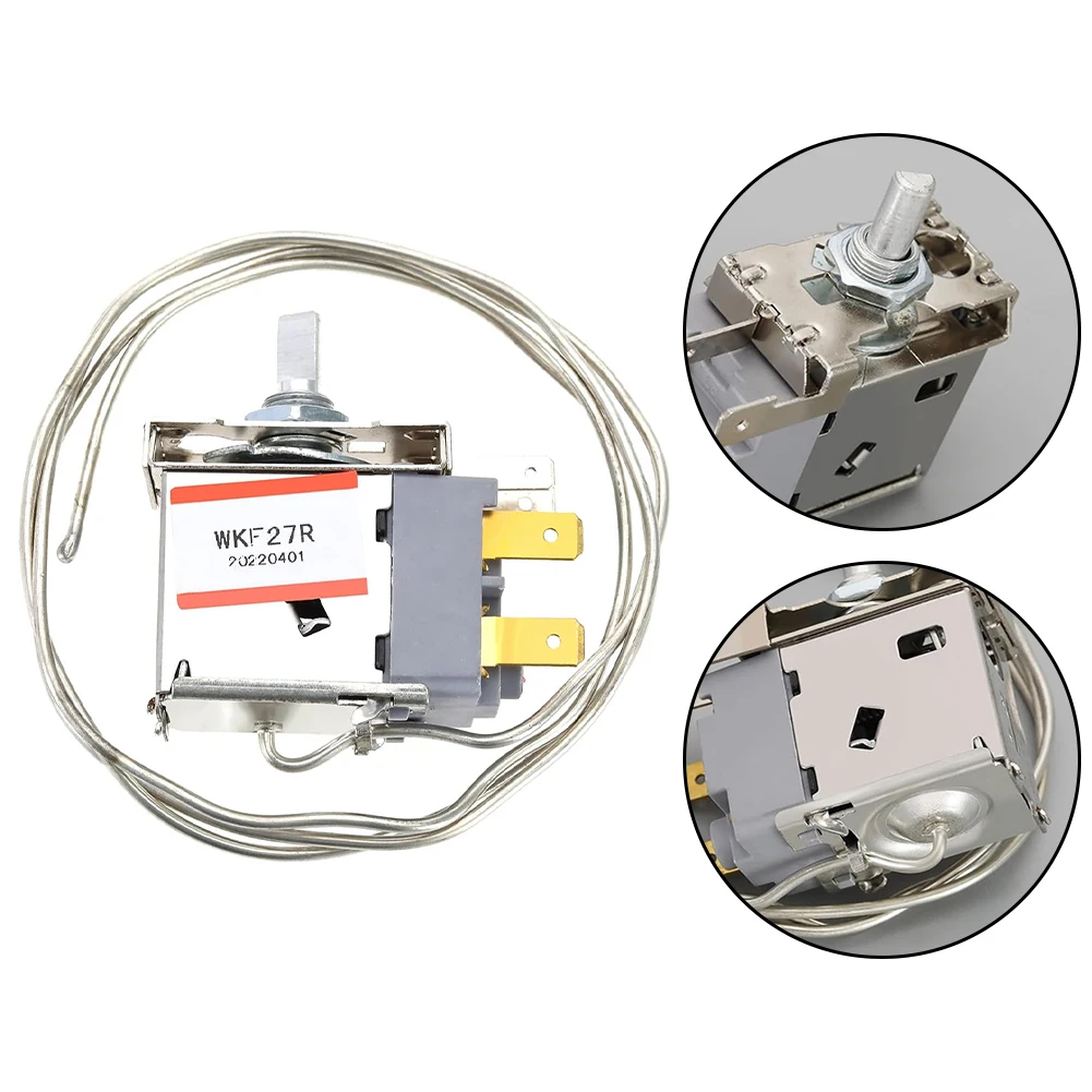 WKF-27R 2 Pin Refri/gerator Thermostat Mechanical Temperature Controller Regulator For Cooling Appliance Replacement Part