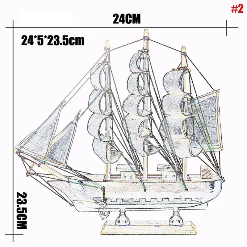 DIY Wooden Scale Model Ship Assembling Building Kits    Sailboat Toys Sailing  Assembled  Kit Kid Gift