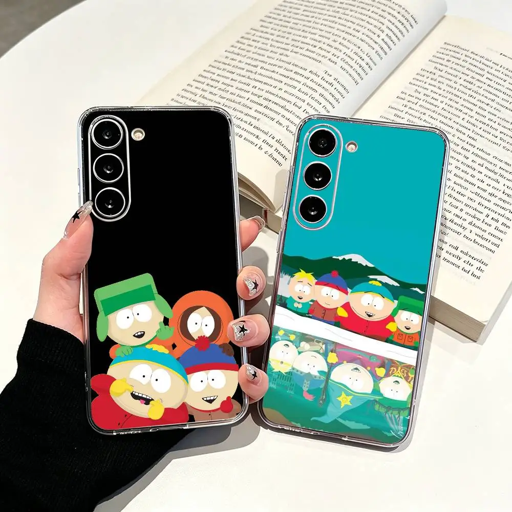 Funny S-South P-Park  Phone Case For Samsung Galaxy A71,A70,A52,A51,A40,A30 Transparent Cover