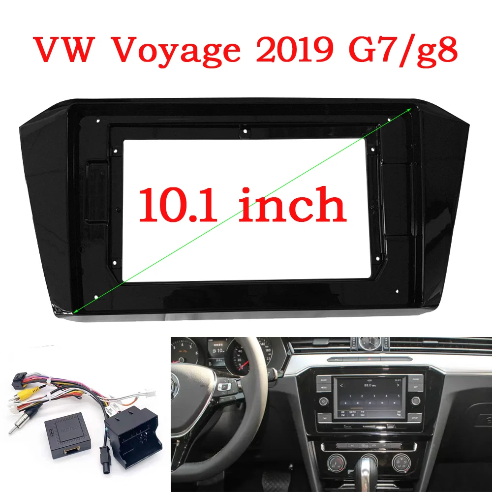 

For VW Volkswagen Voyage 2019Magotan 10.1inch Car multimedia Frame Adapter Canbus Box Decoder Dashboard Trim Kit Dashboard Panel